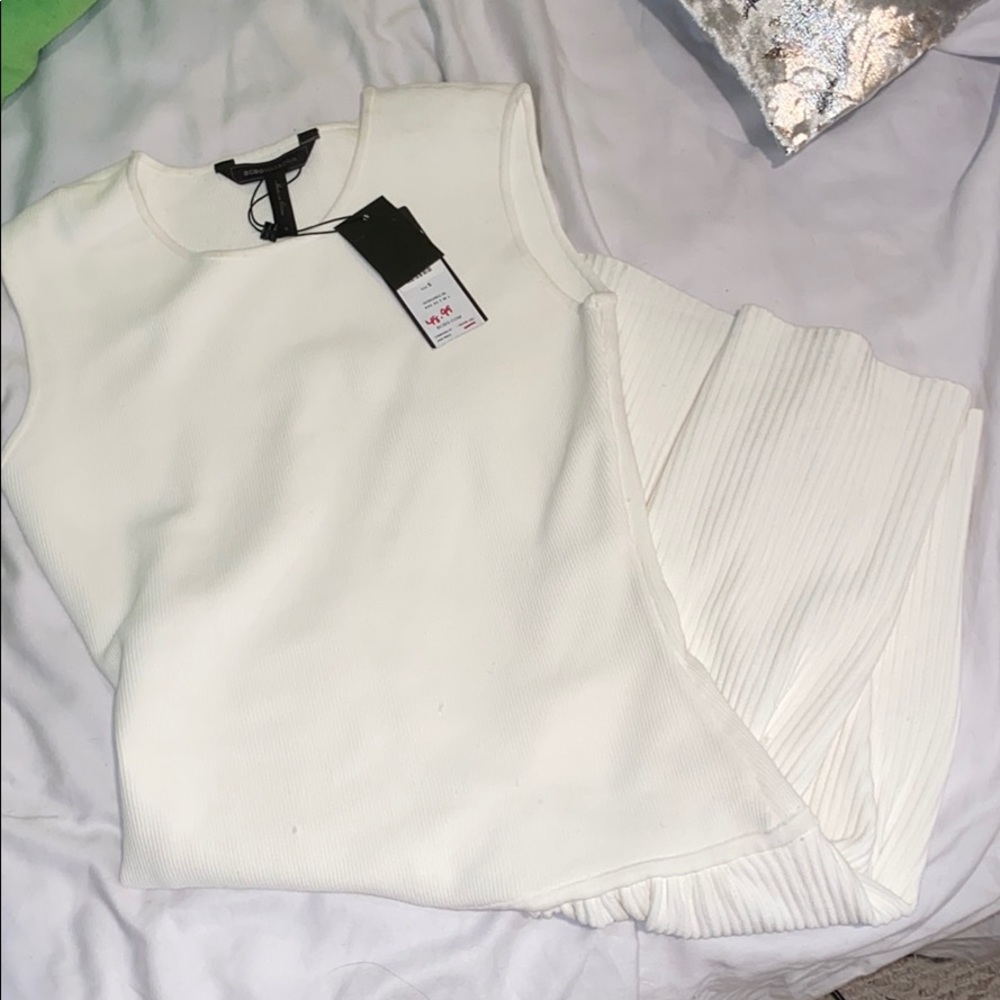 BCBGMaxazria white/cream summer dress